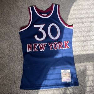 Mitchell & Ness Bernard King New York Jersey - Blue